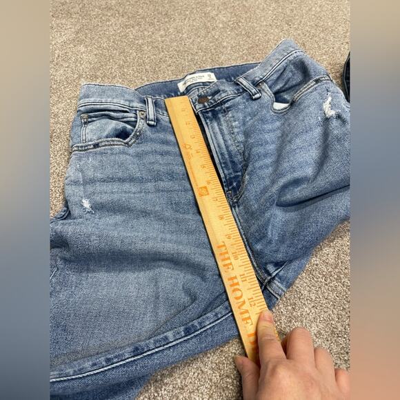 Abercrombie & fitch the super skinny ankle jeans womens 8/29L high rise distress - Picture 13 of 14